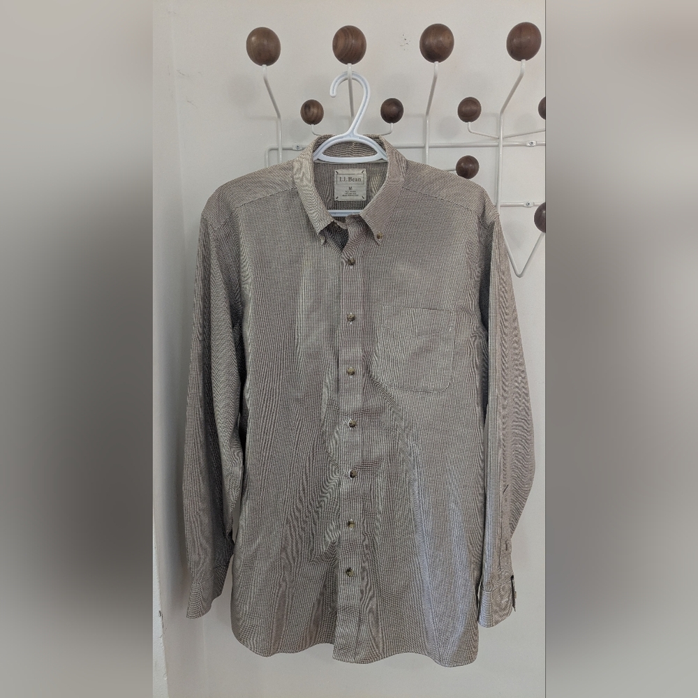 L.L. Bean Men's Houndstooth Shirt